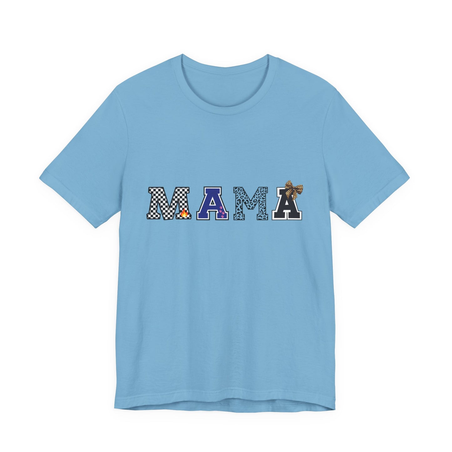 Mama Graphic Tee — Playful Patterned Lettering for Moms
