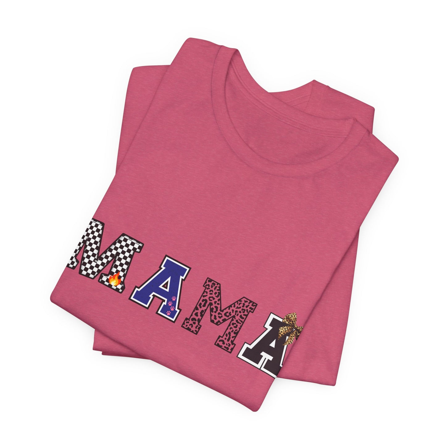 Mama Graphic Tee — Playful Patterned Lettering for Moms