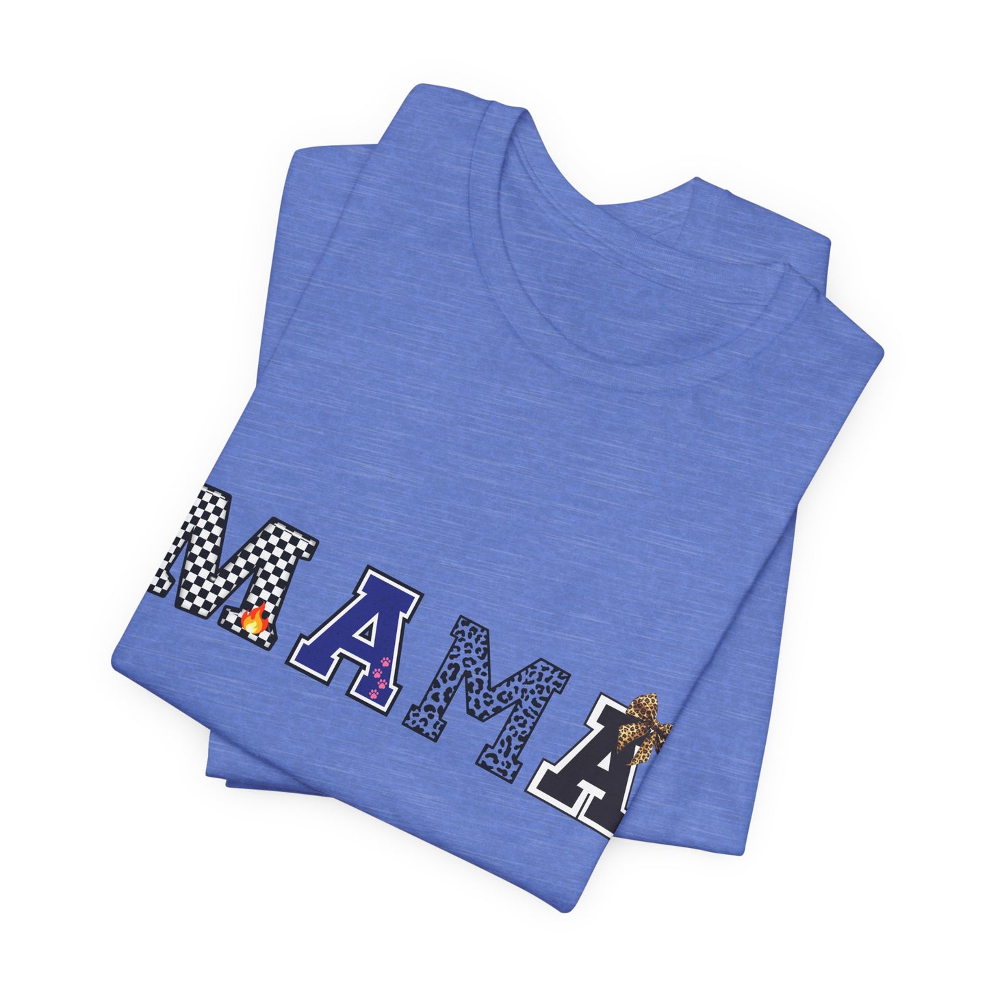 Mama Graphic Tee — Playful Patterned Lettering for Moms