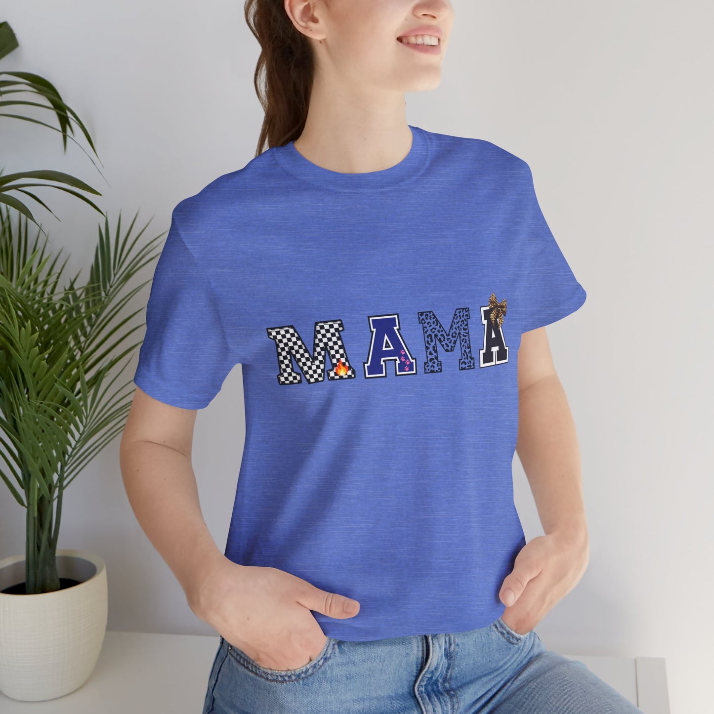 Mama Graphic Tee — Playful Patterned Lettering for Moms