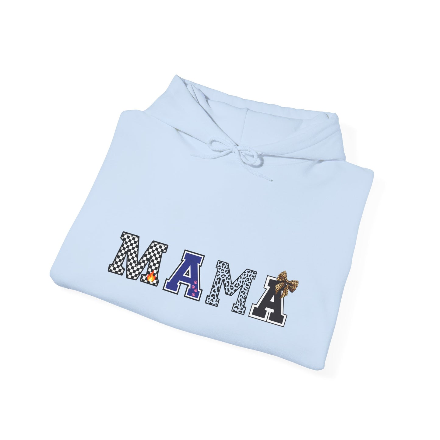 Mama Graphic Hoodie — Cute Patterned Letters Mom Pullover