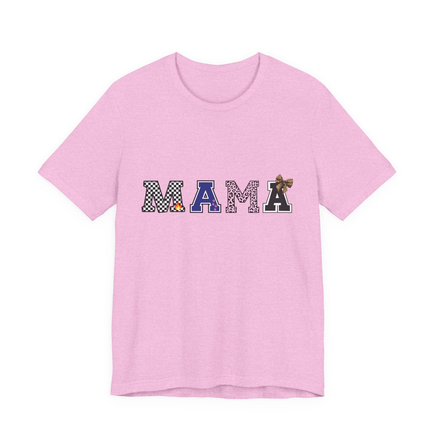 Mama Graphic Tee — Playful Patterned Lettering for Moms