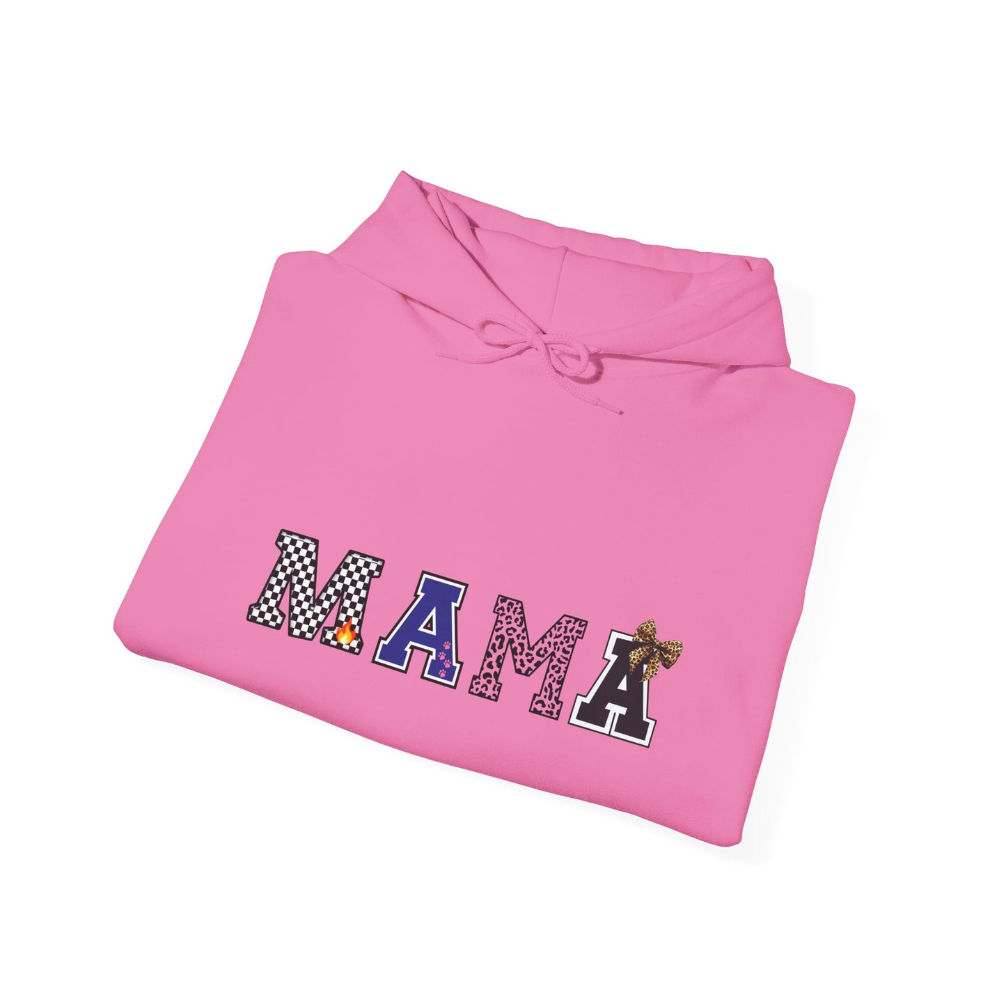 Mama Graphic Hoodie — Cute Patterned Letters Mom Pullover