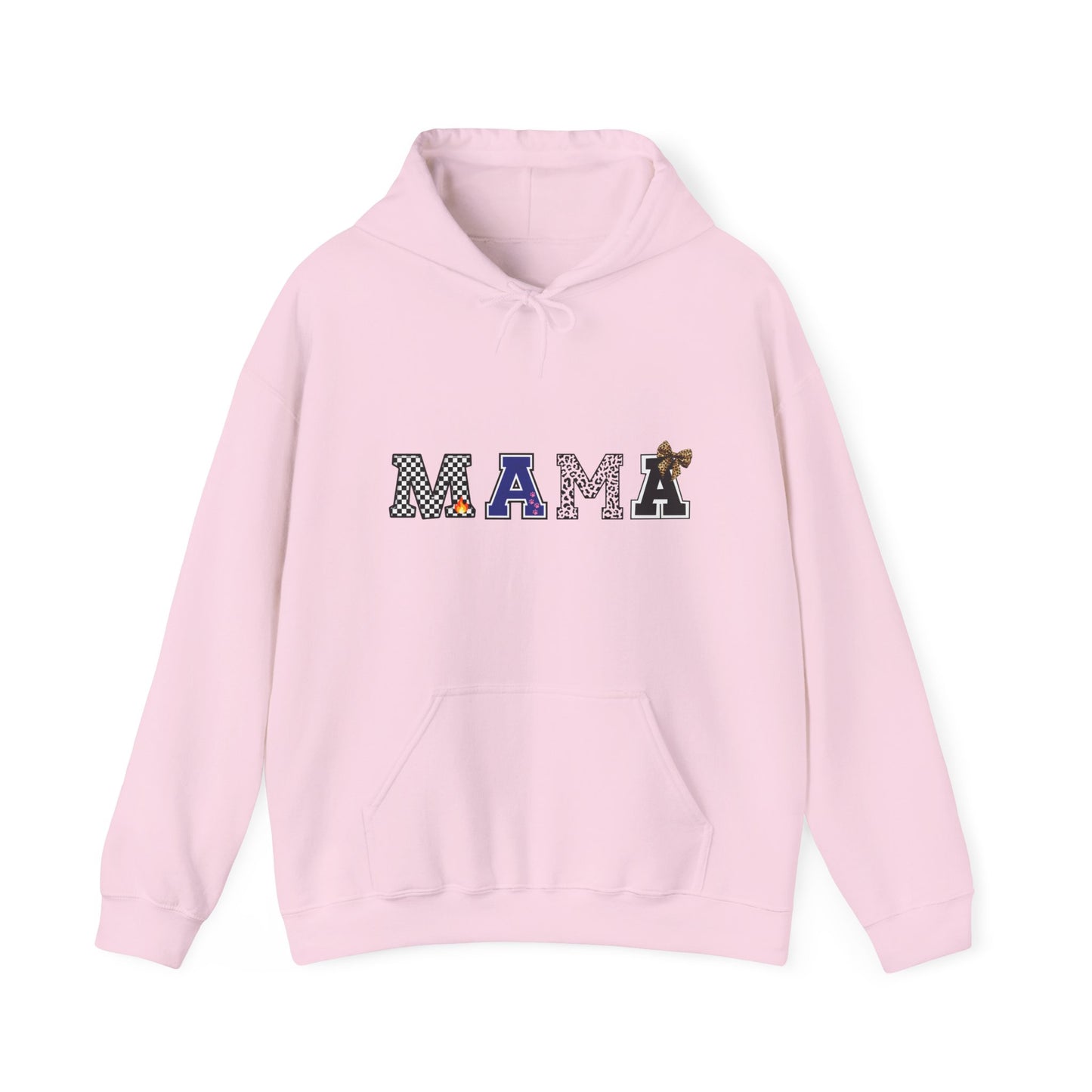 Mama Graphic Hoodie — Cute Patterned Letters Mom Pullover