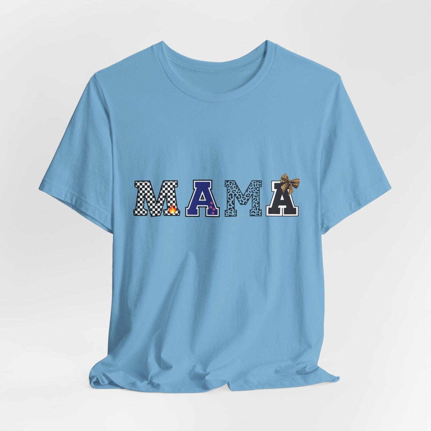 Mama Graphic Tee — Playful Patterned Lettering for Moms