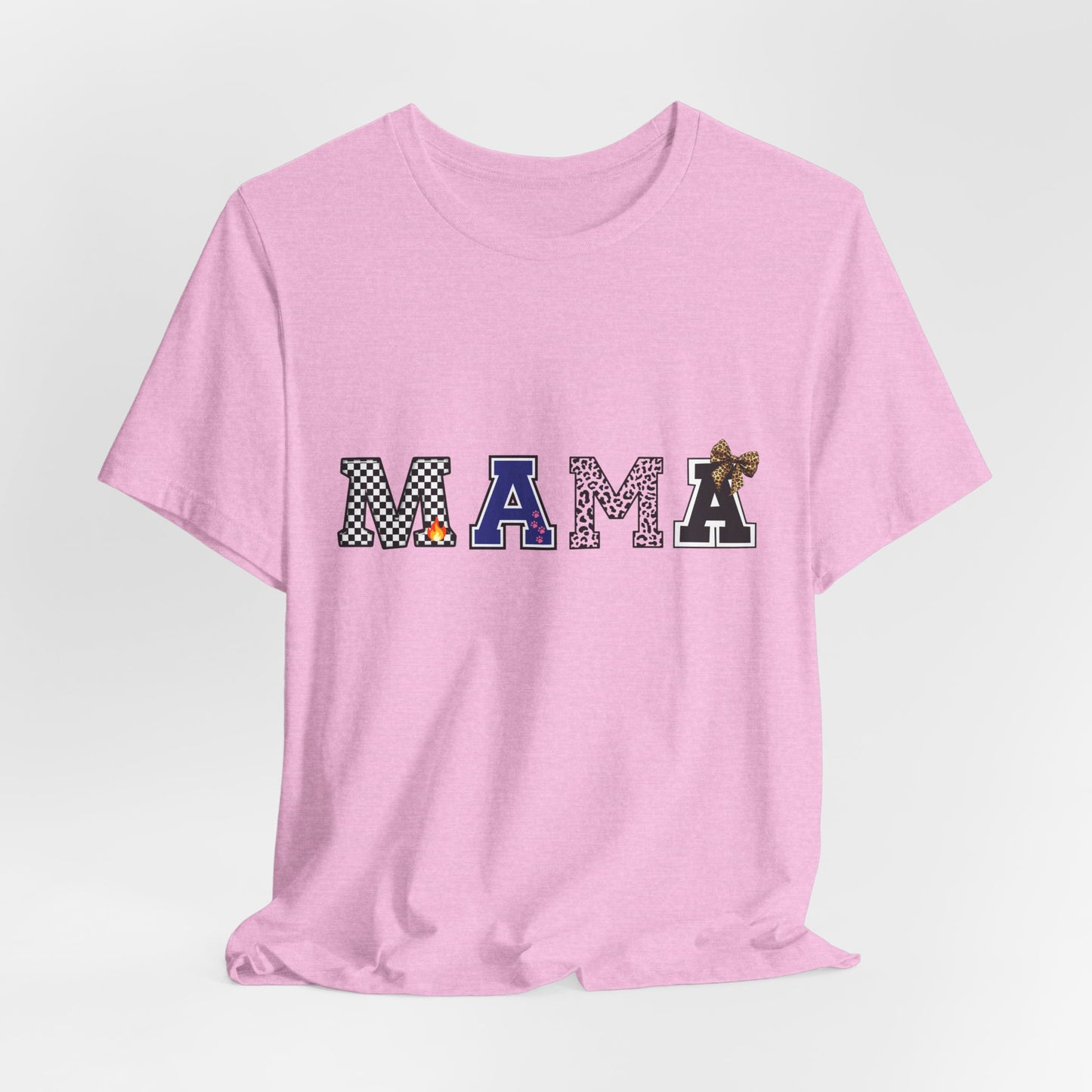 Mama Graphic Tee — Playful Patterned Lettering for Moms