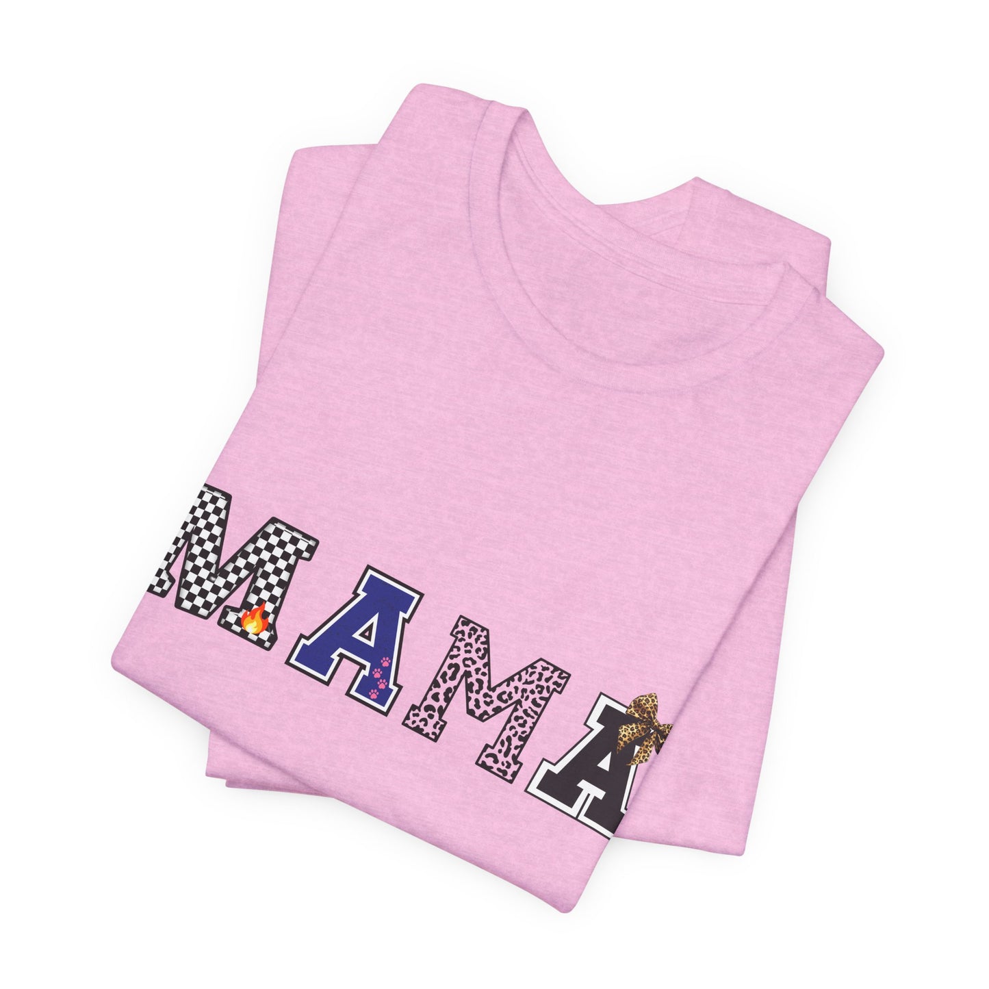 Mama Graphic Tee — Playful Patterned Lettering for Moms