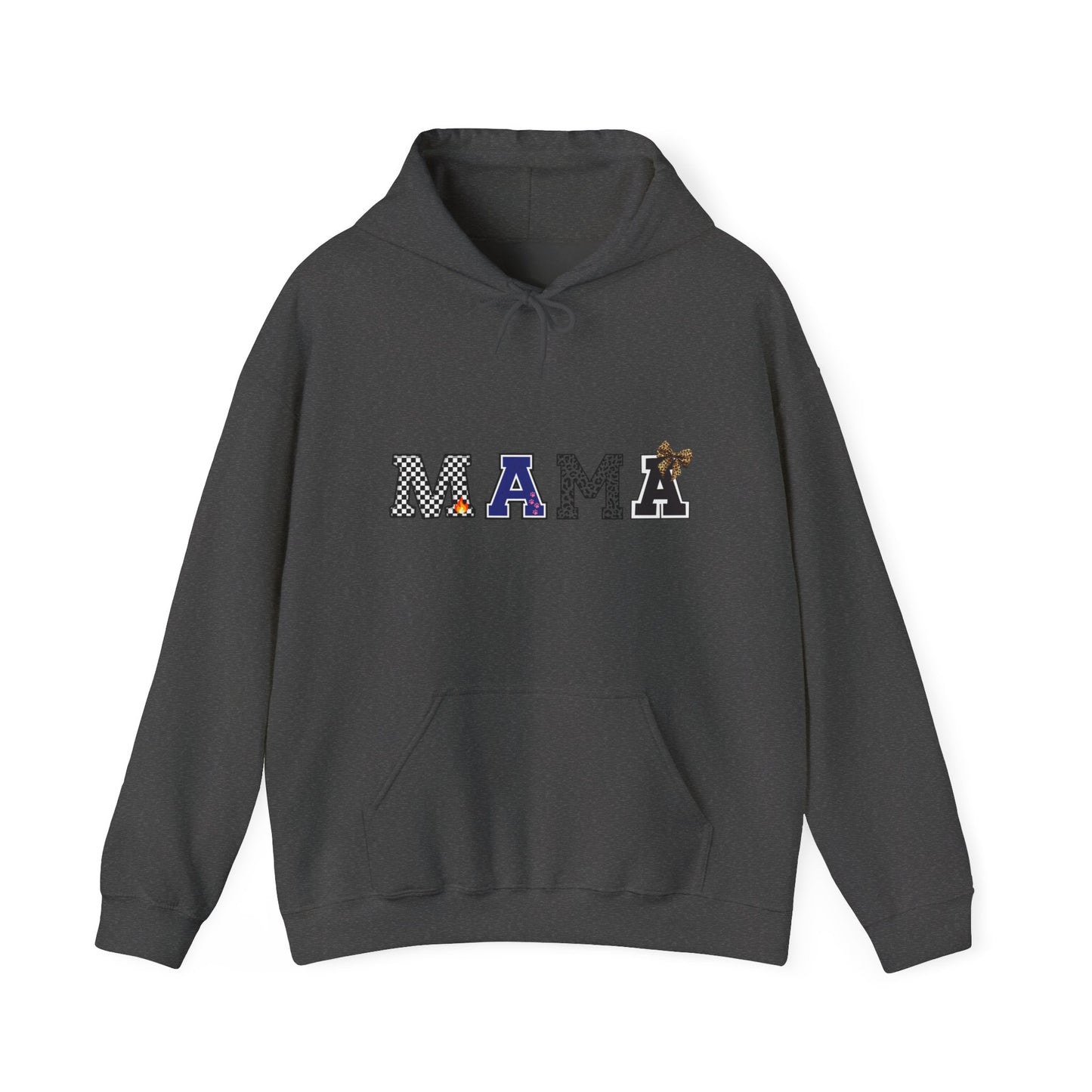 Mama Graphic Hoodie — Cute Patterned Letters Mom Pullover