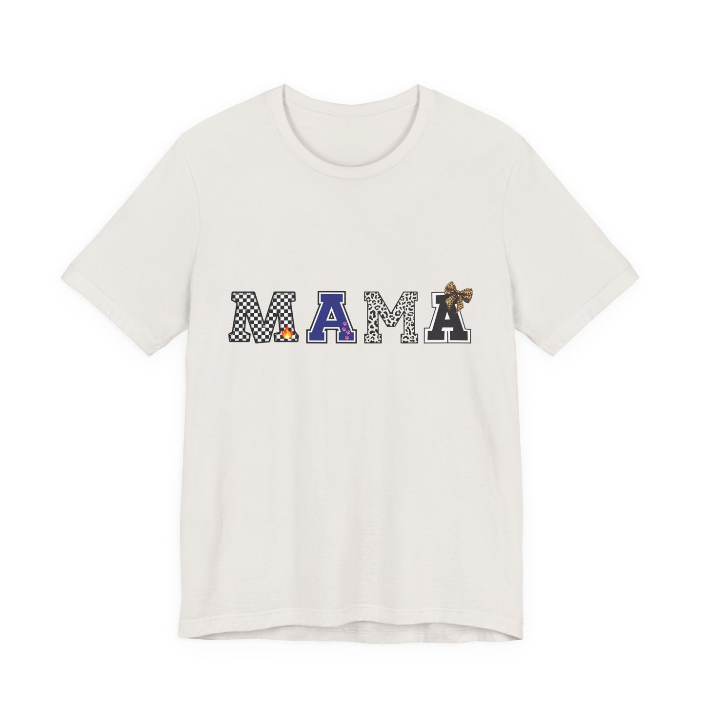 Mama Graphic Tee — Playful Patterned Lettering for Moms