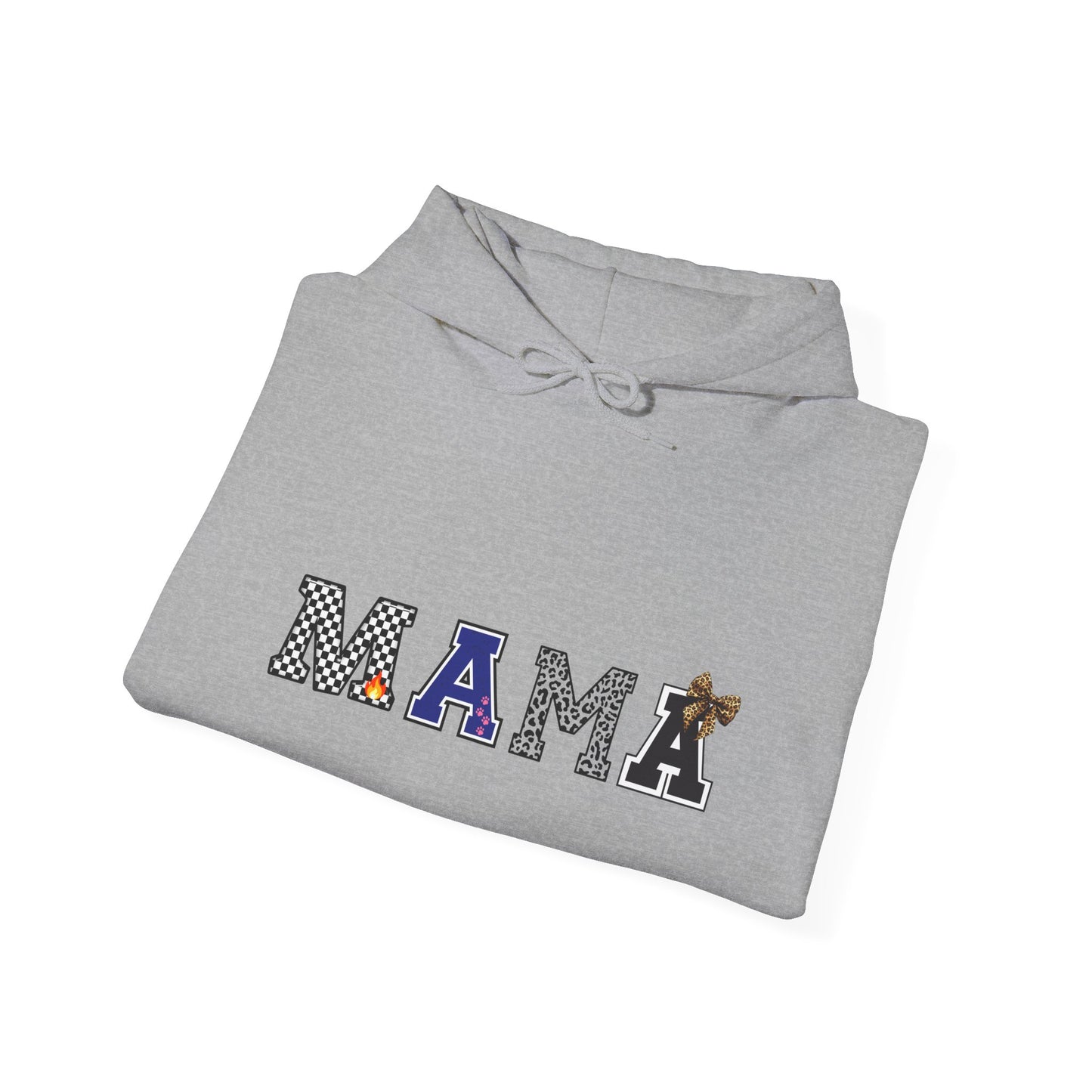 Mama Graphic Hoodie — Cute Patterned Letters Mom Pullover
