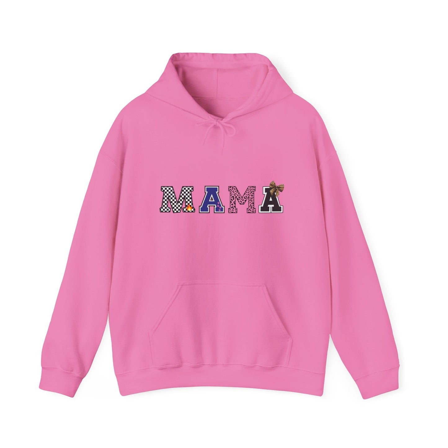 Mama Graphic Hoodie — Cute Patterned Letters Mom Pullover