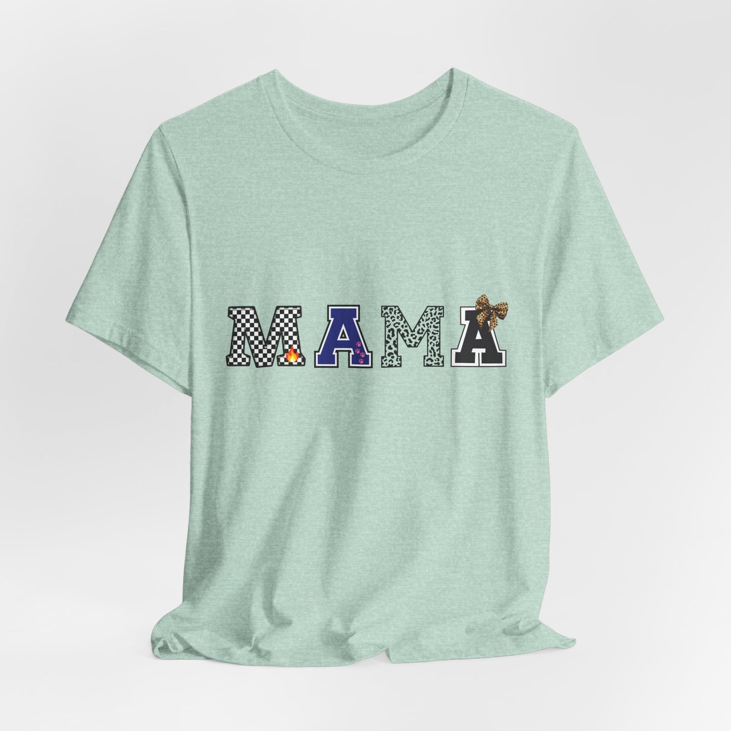 Mama Graphic Tee — Playful Patterned Lettering for Moms