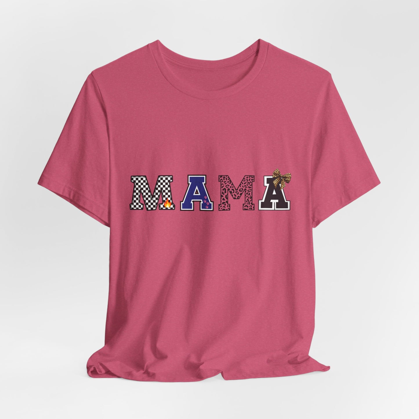 Mama Graphic Tee — Playful Patterned Lettering for Moms