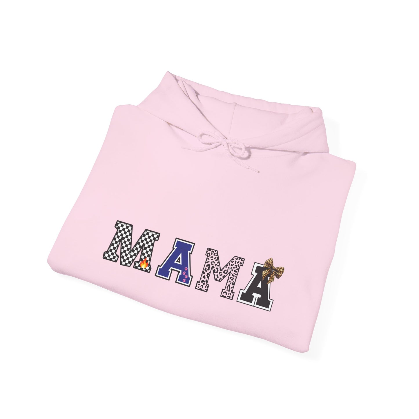 Mama Graphic Hoodie — Cute Patterned Letters Mom Pullover