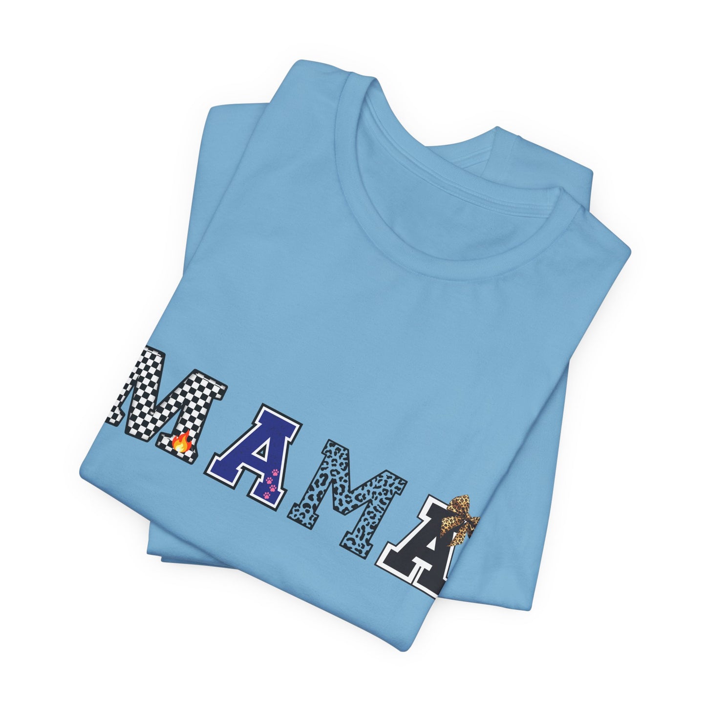 Mama Graphic Tee — Playful Patterned Lettering for Moms